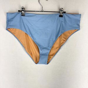 J.Crew High Rise Bikini Bottom Bathing suit Baby Blue Ladies Size‎ 2X NEW